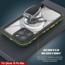 Load image into Gallery viewer, iPhone 16 Pro Max Waterproof Case, Punkcase SpikeStar Light-Green Series | Thin Fit 6.6ft Underwater IP68
