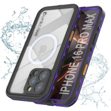 Load image into Gallery viewer, iPhone 16 Pro Max Waterproof Case, Punkcase SpikeStar Purple Series | Thin Fit 6.6ft Underwater IP68

