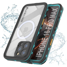Load image into Gallery viewer, iPhone 16 Pro Max Waterproof Case, Punkcase SpikeStar Teal Series | Thin Fit 6.6ft Underwater IP68
