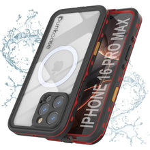 Load image into Gallery viewer, iPhone 16 Pro Max Waterproof Case, Punkcase SpikeStar Red Series | Thin Fit 6.6ft Underwater IP68
