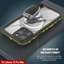 Load image into Gallery viewer, iPhone 16 Pro Max Waterproof Case, Punkcase SpikeStar Yellow Series | Thin Fit 6.6ft Underwater IP68
