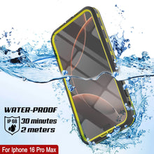 Load image into Gallery viewer, iPhone 16 Pro Max Waterproof Case, Punkcase SpikeStar Yellow Series | Thin Fit 6.6ft Underwater IP68

