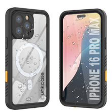 Load image into Gallery viewer, iPhone 16 Pro Max Waterproof Case, Punkcase [Extreme Mag Series] Armor Cover W/ Built In Screen Protector [Black]

