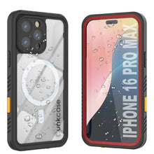 Load image into Gallery viewer, iPhone 16 Pro Max Waterproof Case, Punkcase [Extreme Mag Series] Armor Cover W/ Built In Screen Protector [Red]
