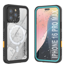 Load image into Gallery viewer, iPhone 16 Pro Max Waterproof Case, Punkcase [Extreme Mag Series] Armor Cover W/ Built In Screen Protector [Teal]
