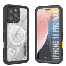 Load image into Gallery viewer, iPhone 16 Pro Max Waterproof Case, Punkcase [Extreme Mag Series] Armor Cover W/ Built In Screen Protector [Grey]
