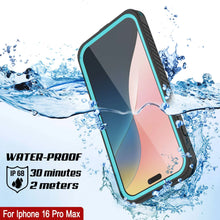 Load image into Gallery viewer, iPhone 16 Pro Max Waterproof Case, Punkcase [Extreme Mag Series] Armor Cover W/ Built In Screen Protector [Teal]
