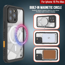 Load image into Gallery viewer, iPhone 16 Pro Max Waterproof Case, Punkcase [Extreme Mag Series] Armor Cover W/ Built In Screen Protector [Black]

