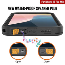 Load image into Gallery viewer, iPhone 16 Pro Max Waterproof Case, Punkcase [Extreme Mag Series] Armor Cover W/ Built In Screen Protector [Black]
