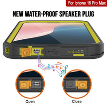 Load image into Gallery viewer, iPhone 16 Pro Max Waterproof Case, Punkcase [Extreme Mag Series] Armor Cover W/ Built In Screen Protector [Yellow]
