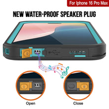 Load image into Gallery viewer, iPhone 16 Pro Max Waterproof Case, Punkcase [Extreme Mag Series] Armor Cover W/ Built In Screen Protector [Teal]
