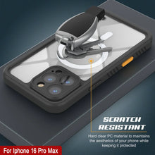 Load image into Gallery viewer, iPhone 16 Pro Max Waterproof Case, Punkcase [Extreme Mag Series] Armor Cover W/ Built In Screen Protector [Grey]
