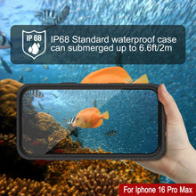 Load image into Gallery viewer, iPhone 16 Pro Max Waterproof Case, Punkcase [Extreme Series] Armor Cover W/ Built In Screen Protector [Black]
