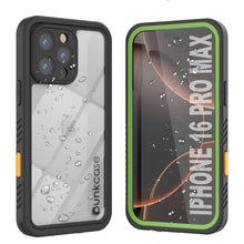Load image into Gallery viewer, Products iPhone 16 Pro Max Waterproof Case, Punkcase [Extreme Series] Armor Cover W/ Built In Screen Protector [Light Green]

