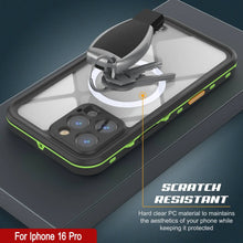 Load image into Gallery viewer, iPhone 16 Pro Waterproof Case, Punkcase SpikeStar Light-Green Series | Thin Fit 6.6ft Underwater IP68
