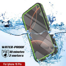 Load image into Gallery viewer, iPhone 16 Pro Waterproof Case, Punkcase SpikeStar Light-Green Series | Thin Fit 6.6ft Underwater IP68
