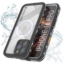 Load image into Gallery viewer, iPhone 16 Pro Waterproof Case, Punkcase SpikeStar White Series | Thin Fit 6.6ft Underwater IP68
