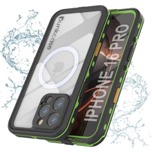 Load image into Gallery viewer, iPhone 16 Pro Waterproof Case, Punkcase SpikeStar Light-Green Series | Thin Fit 6.6ft Underwater IP68
