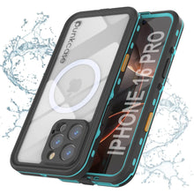 Load image into Gallery viewer, iPhone 16 Pro Waterproof Case, Punkcase SpikeStar Teal Series | Thin Fit 6.6ft Underwater IP68
