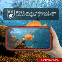 Load image into Gallery viewer, iPhone 16 Plus Waterproof Case, Punkcase [Extreme Series] Armor Cover W/ Built In Screen Protector [Red]

