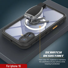 Load image into Gallery viewer, iPhone 16 Waterproof Case, Punkcase SpikeStar Black Series | Thin Fit 6.6ft Underwater IP68

