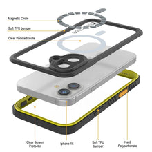 Load image into Gallery viewer, iPhone 16  Waterproof Case, Punkcase [Extreme Mag Series] Armor Cover W/ Built In Screen Protector [Yellow]
