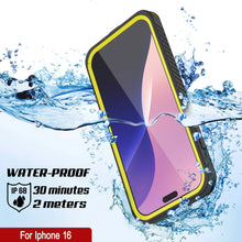 Load image into Gallery viewer, iPhone 16  Waterproof Case, Punkcase [Extreme Mag Series] Armor Cover W/ Built In Screen Protector [Yellow]
