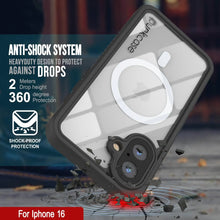 Load image into Gallery viewer, iPhone 16  Waterproof Case, Punkcase [Extreme Mag Series] Armor Cover W/ Built In Screen Protector [White]
