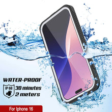 Load image into Gallery viewer, iPhone 16  Waterproof Case, Punkcase [Extreme Mag Series] Armor Cover W/ Built In Screen Protector [White]
