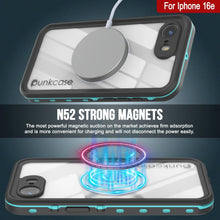 Load image into Gallery viewer, iPhone 16e Waterproof IP68 Case, Punkcase [Teal] [StudStar Series] [Slim Fit]

