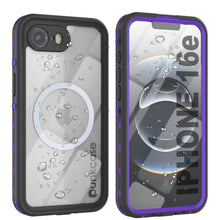 Load image into Gallery viewer, iPhone 16e Waterproof IP68 Case, Punkcase [Purple] [StudStar Series] [Slim Fit] [Dirtproof]
