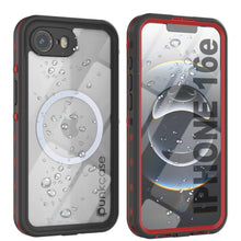 Load image into Gallery viewer, iPhone 16e Waterproof IP68 Case, Punkcase [Red] [StudStar Series] [Slim Fit]
