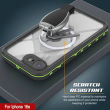 Load image into Gallery viewer, iPhone 16e Waterproof IP68 Case, Punkcase [Light green] [StudStar Series] [Slim Fit] [Dirtproof]
