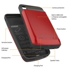 Load image into Gallery viewer, iPhone 11 Pro Battery Case, PunkJuice 5000mAH Fast Charging Power Bank W/ Screen Protector | [Red]

