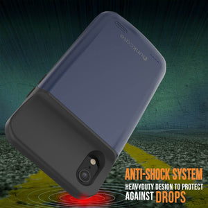 iPhone 11 Pro Battery Case, PunkJuice 5000mAH Fast Charging Power Bank W/ Screen Protector | [Blue]