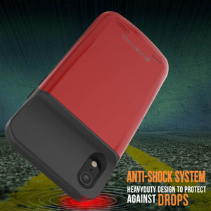iPhone 11 Pro Battery Case, PunkJuice 5000mAH Fast Charging Power Bank W/ Screen Protector | [Red]