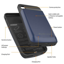 Load image into Gallery viewer, iPhone 11 Pro Battery Case, PunkJuice 5000mAH Fast Charging Power Bank W/ Screen Protector | [Blue]
