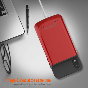 iPhone 11 Pro Battery Case, PunkJuice 5000mAH Fast Charging Power Bank W/ Screen Protector | [Red]