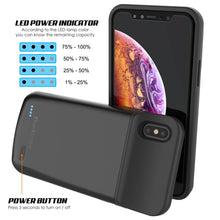 Load image into Gallery viewer, iphone XS Battery Case, PunkJuice 5000mAH Fast Charging Power Bank W/ Screen Protector | [Black]
