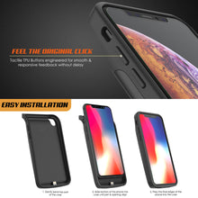Load image into Gallery viewer, iphone XS Battery Case, PunkJuice 5000mAH Fast Charging Power Bank W/ Screen Protector | [Black]
