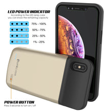 Load image into Gallery viewer, iphone XS Battery Case, PunkJuice 5000mAH Fast Charging Power Bank W/ Screen Protector | [Gold]
