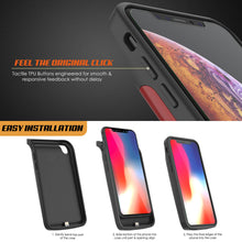 Load image into Gallery viewer, iphone XS Max Battery Case, PunkJuice 5000mAH Fast Charging Power Bank W/ Screen Protector | [Red]
