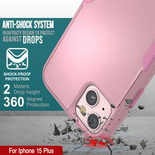 Load image into Gallery viewer, Punkcase for iPhone 15 Plus Belt Clip Multilayer Holster Case [Patron Series] [Pink]
