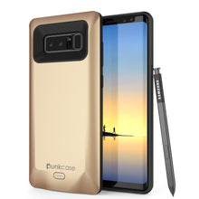 Load image into Gallery viewer, Galaxy Note 8 5000mAH Battery Charger W/ USB Port Slim Case [Gold]
