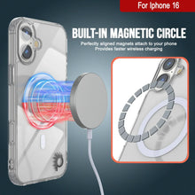 Load image into Gallery viewer, Punkcase iPhone 16 Magnetic Wireless Charging Case [ClearMag Series][Clear]

