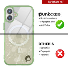 Load image into Gallery viewer, Punkcase iPhone 16 Magnetic Wireless Charging Case [ClearMag Series][Green]
