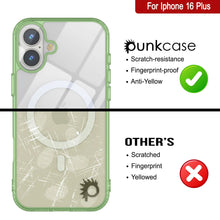 Load image into Gallery viewer, Punkcase iPhone 16 Plus Magnetic Wireless Charging Case [ClearMag Series][Green]
