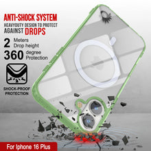 Load image into Gallery viewer, Punkcase iPhone 16 Plus Magnetic Wireless Charging Case [ClearMag Series][Green]
