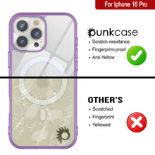 Load image into Gallery viewer, Punkcase iPhone 16 Pro Magnetic Wireless Charging Case [ClearMag Series][Purple]
