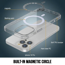 Load image into Gallery viewer, Punkcase iPhone 16 Pro Magnetic Wireless Charging Case [ClearMag Series][Clear]
